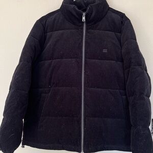 Levis Black Corduroy Puffer Jacket